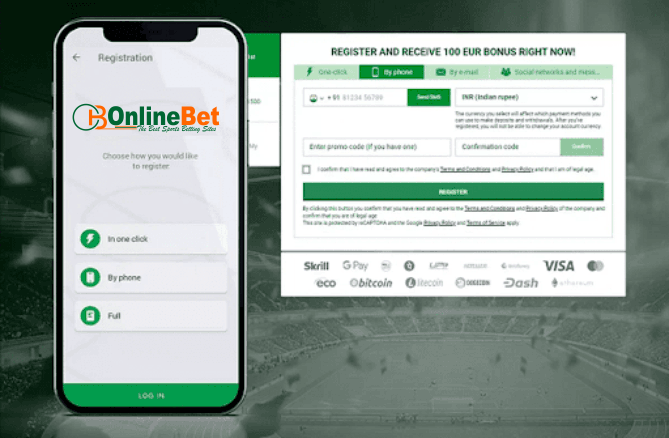 onlinebet account registration